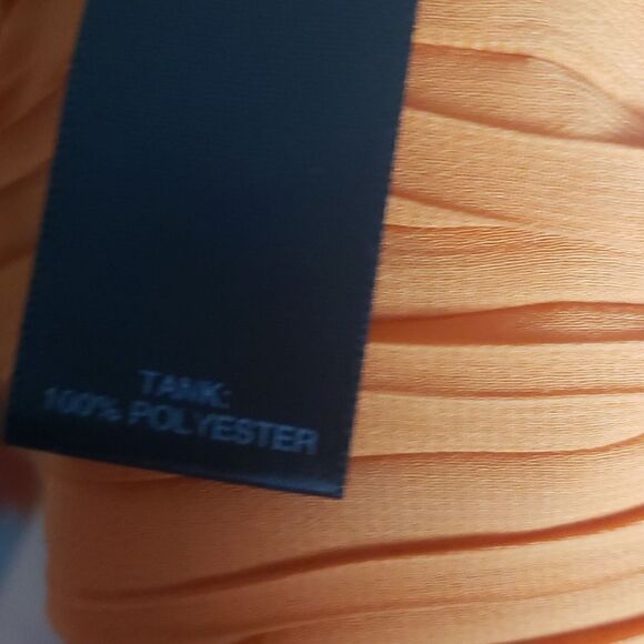 Vintage Avenue Orange Tank Blouse and Button Down Top - Picture 7 of 7